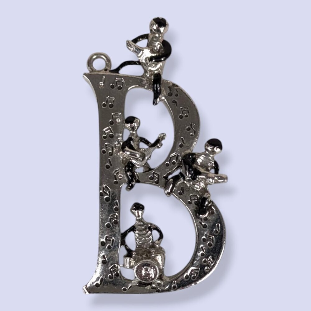 V. Beatles “B” Metal 1960s/70s Hong Kong Pendant Charm